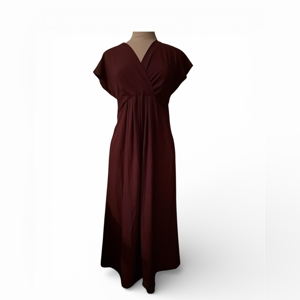Halara Chic Wine Maxi Dress